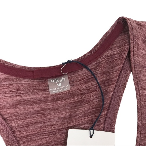 NWT Rab Womens Wisp Vest Storm Deep Heather Tank Top - Picture 3 of 9